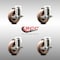 Service Caster 4 Inch 316SS High Temp Glass Filled Nylon Swivel Bolt Hole Caster Set with Brake SCC-SS316BH20S414-GFNSHT-TLB-4 - alternate 5